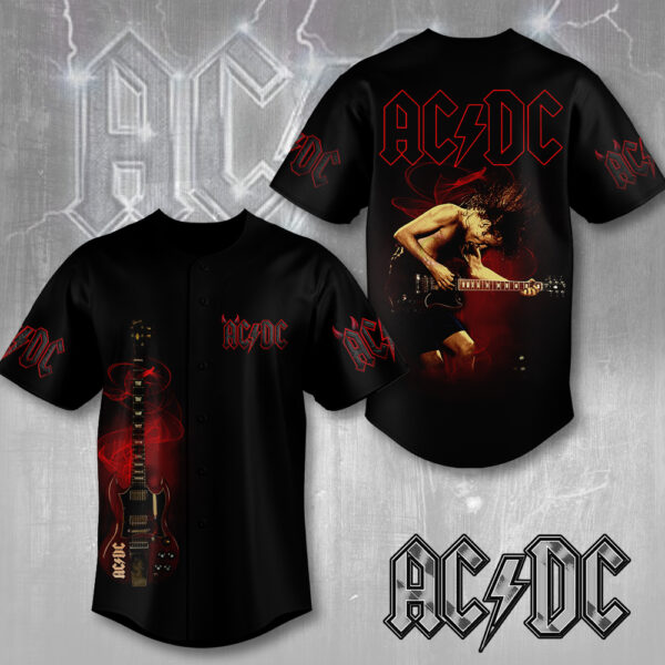 Rock Music x Angus Young Baseball Jersey - MAITM 11594