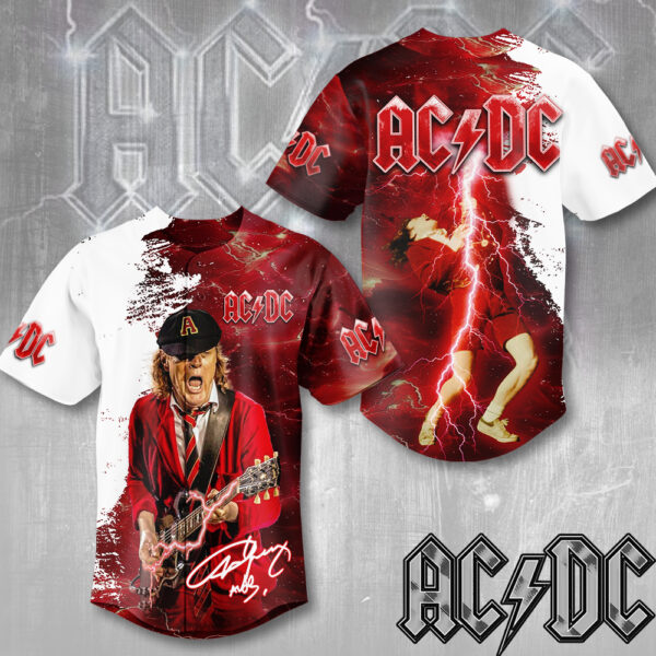 Rock Music x Angus Young Baseball Jersey - MAITM 11698