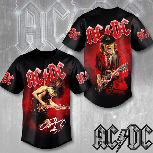Rock Music x Angus Young Baseball Jersey - MAITM 11699