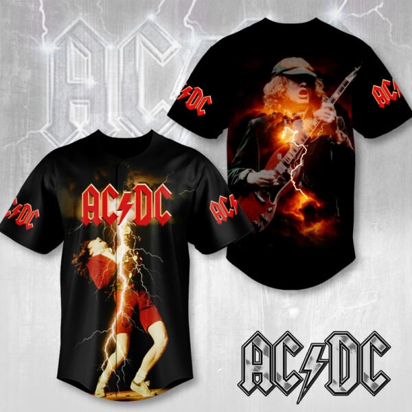 Rock Music x Angus Young Baseball Jersey - MAITM 11853