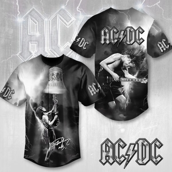 Rock Music x Angus Young Baseball Jersey - MAITM 11854
