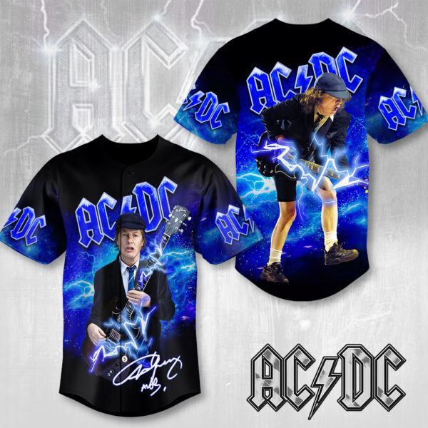 Rock Music x Angus Young Baseball Jersey - MAITM 11855