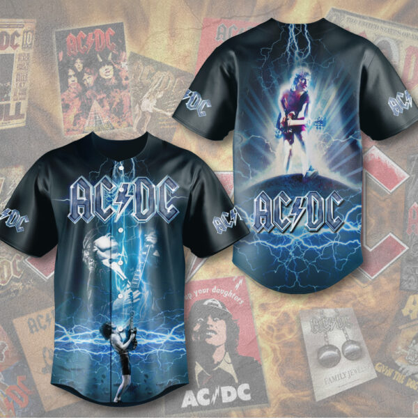 Rock Music x Angus Young Baseball Jersey - MAITM 11856