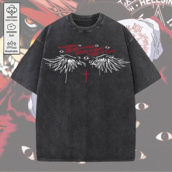 Hellsing 2D Acid Washed Cotton Shirt - MEDIA 077