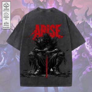 Solo Leveling 2D Acid Washed Cotton Shirt - MEDIA 066