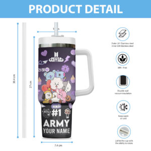 Personalized BTS 40oz Stanley Tumbler - MAITM 11712