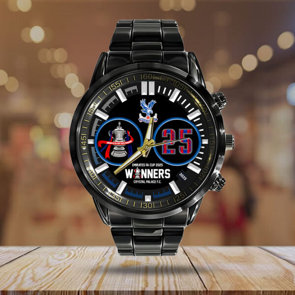 Crystal Palace FC Black Stainless Steel Watch - HOATT 11274