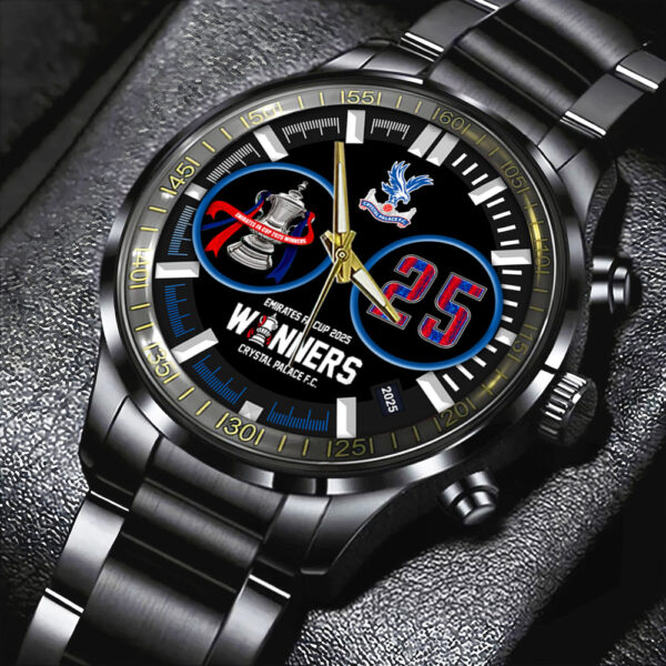 Crystal Palace FC Black Stainless Steel Watch - HOATT 11274