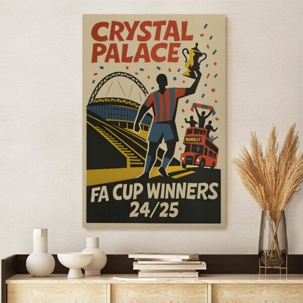 Crystal Palace FC Rectangle Canvas With Inner Frame - MAITM 11408