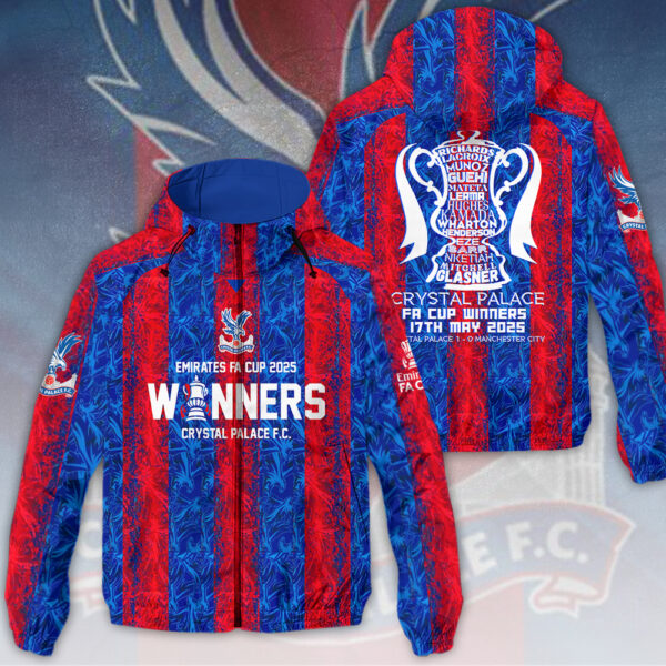 Crystal Palace FC 3D Windbreaker Jacket - HOATT 11213