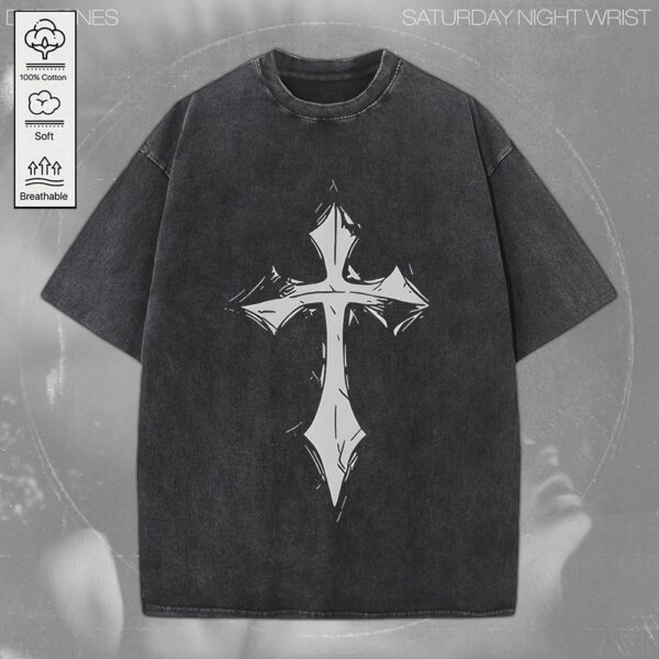 Deftones 2D Acid Washed Cotton Shirt - MEDIA 093