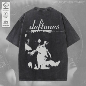 Deftones 2D Acid Washed Cotton Shirt - MEDIA 093
