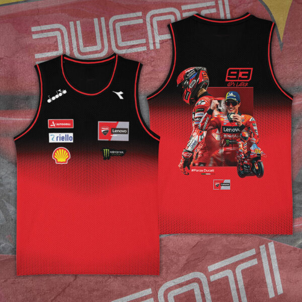 Ducati Lenovo Team x Marc Marquez Basketball Jersey - TANTN 13810