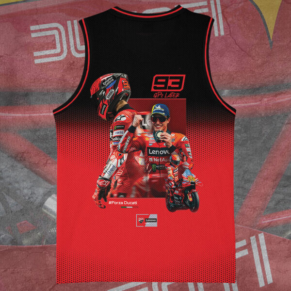 Ducati Lenovo Team x Marc Marquez Basketball Jersey - TANTN 13810