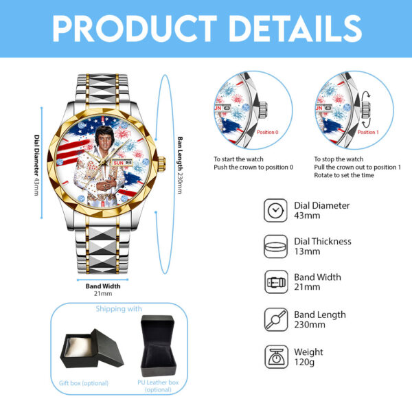 Elvis Presley Alloy Luxury Quartz Watch - HOATT 11415