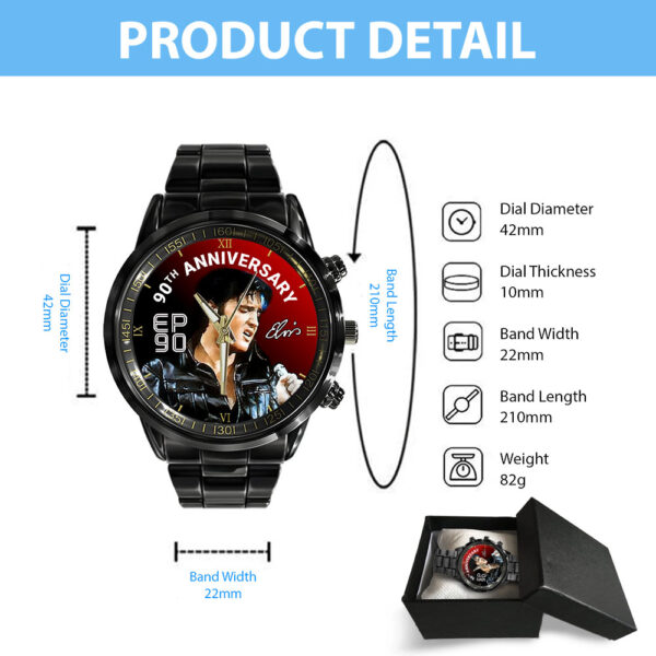 Elvis Presley Black Stainless Steel Watch - HOATT 11425