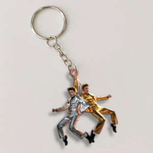 Elvis Presley Custom Shape 2-sided Keychain - MAITM 11731