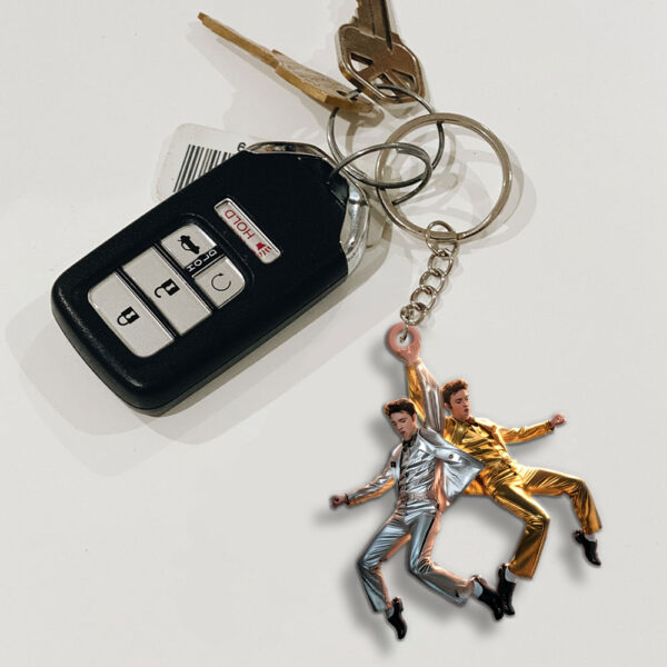 Elvis Presley Custom Shape 2-sided Keychain - MAITM 11731