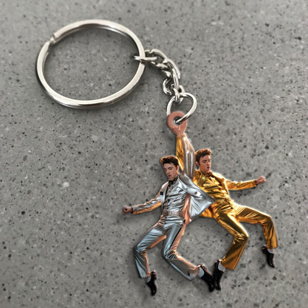 Elvis Presley Custom Shape 2-sided Keychain - MAITM 11731