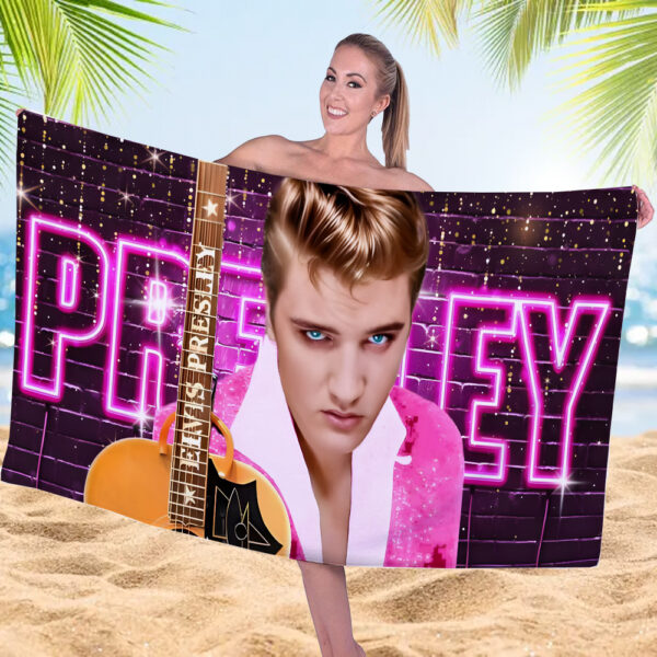 Elvis Presley Rectangle Beach Towel - MAITM 11786