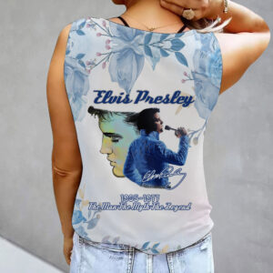 Elvis Presley Women's Button V-neck Sleeveless Shirt - MAITM 11560