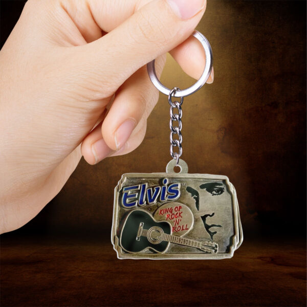 Elvis Presley Custom Shape 2-sided Keychain - GNE NEW461