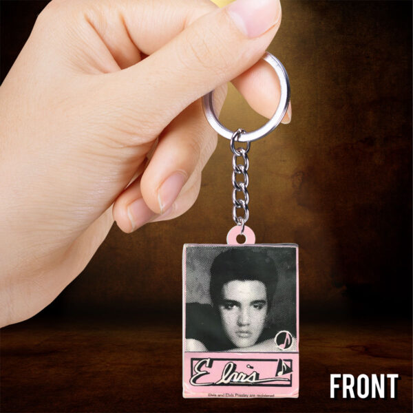 Elvis Presley Custom Shape 2-sided Keychain - GNE NEW462
