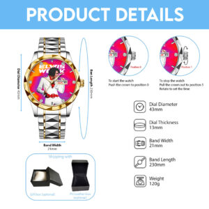 Elvis Presley Alloy Luxury Quartz Watch - GNE 3756
