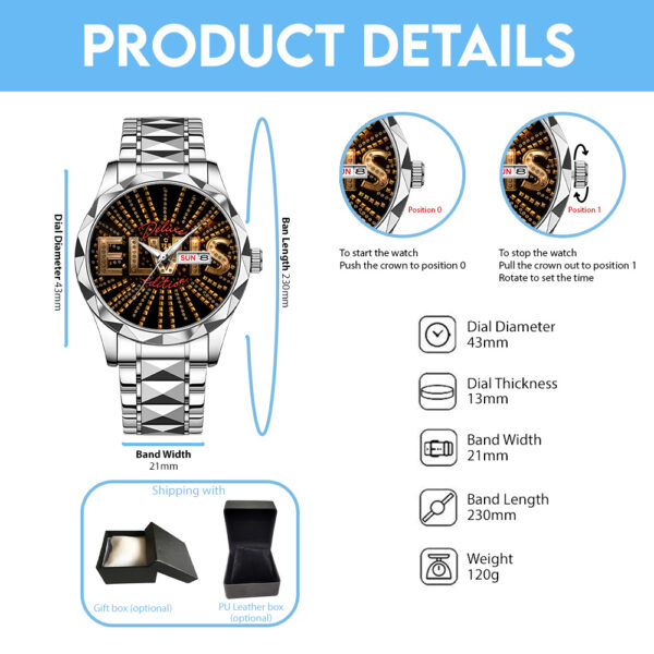 Elvis Presley Alloy Luxury Quartz Watch - TANTN 13718