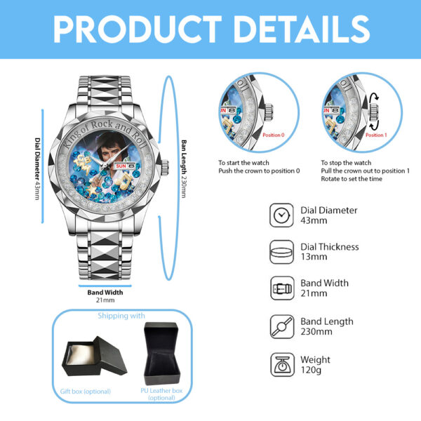 Elvis Presley Alloy Luxury Quartz Watch - TANTN 13961