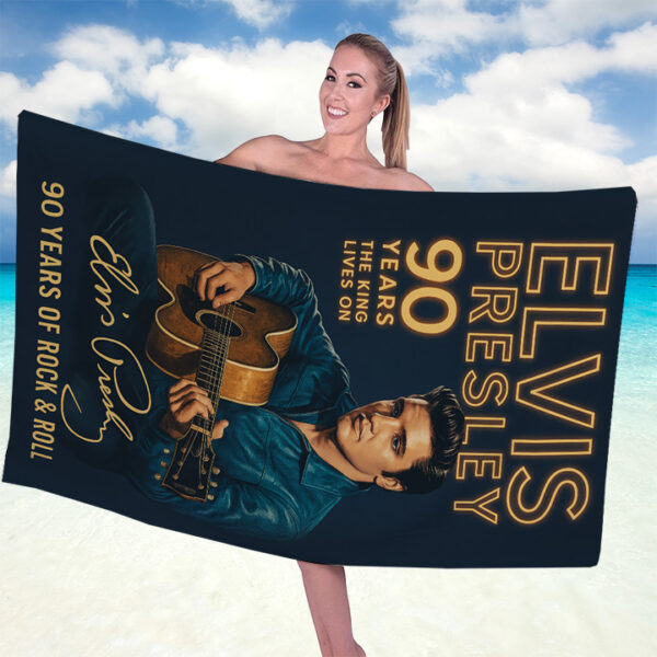 Elvis Presley Rectangle Beach Towel - TANTN 14060
