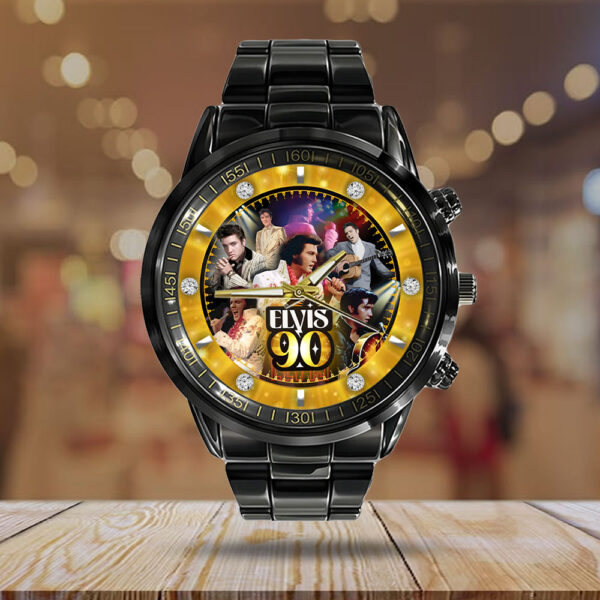 Elvis Presley Black Stainless Steel Watch - GNE NEW469