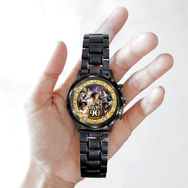 Elvis Presley Black Stainless Steel Watch - GNE NEW469