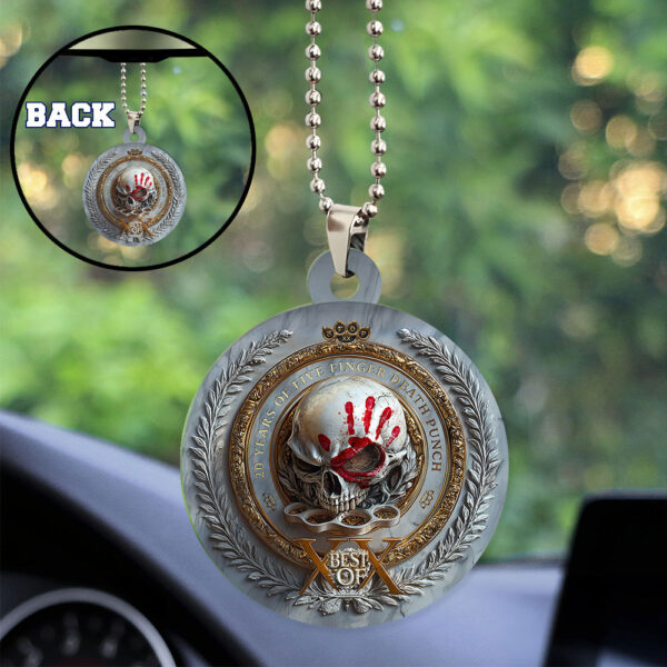 Five Finger Death Punch Custom Shape 2-sided Acrylic Car Ornament - GNE 3655