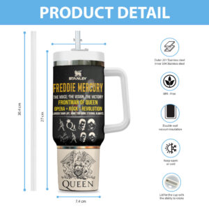 Freddie Mercury 40oz Stanley Tumbler - MAITM 11565
