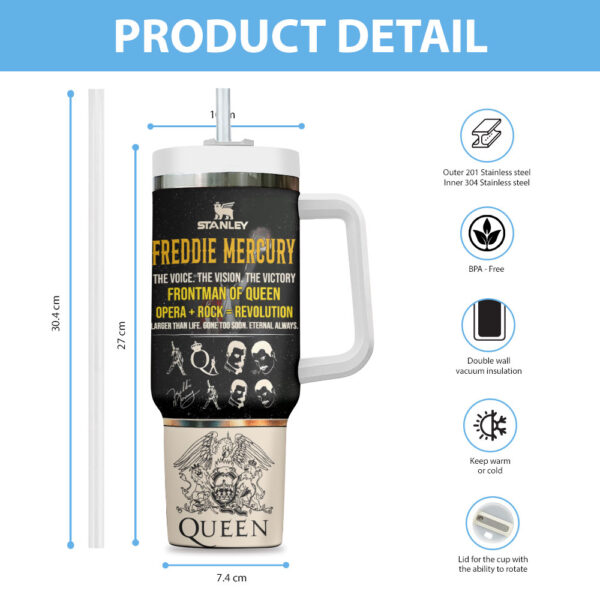 Freddie Mercury 40oz Stanley Tumbler - MAITM 11565