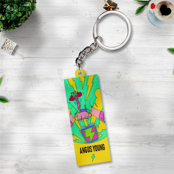 Rock Music Custom Shape 2-sided Keychain - GNE NEW391.1