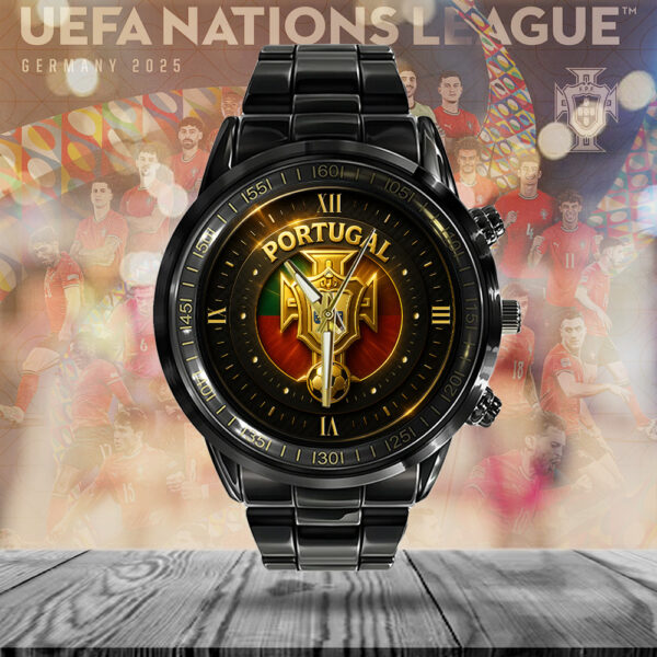 Portugal National Football Team Black Stainless Steel Watch - GNE NEW458