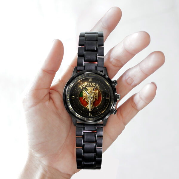 Portugal National Football Team Black Stainless Steel Watch - GNE NEW458