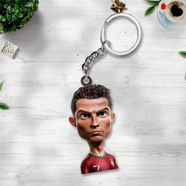 Portugal National Football Team x CR7 Custom Shape 2-sided Keychain - GNE NEW478