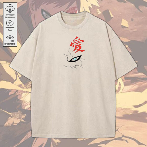 Naruto 2D Acid Washed Cotton Shirt - MEDIA 063