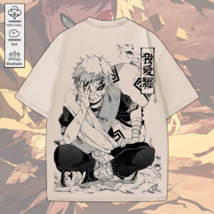Naruto 2D Acid Washed Cotton Shirt - MEDIA 063