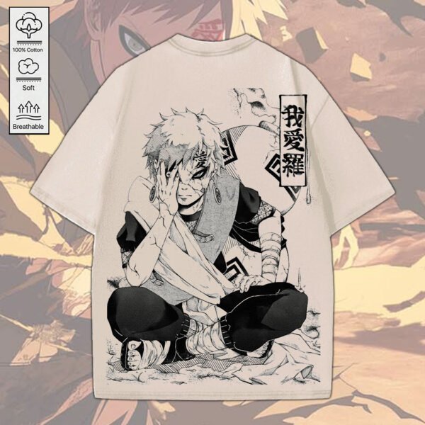 Naruto 2D Acid Washed Cotton Shirt - MEDIA 063