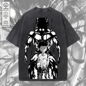 Gon Hunter x Hunter 2D Acid Washed Cotton Shirt - MEDIA 111