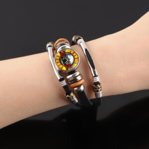 Guns N' Roses Braided Multilayer Punk Leather Bracelet - MAITM DROP113