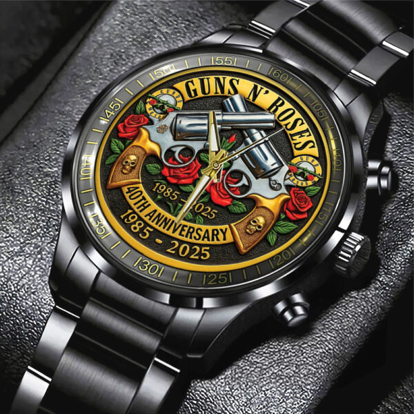 Guns N' Roses Black Stainless Steel Watch - TANTN 13698