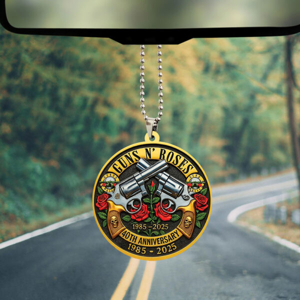 Guns N' Roses Custom shape 2-sided Acrylic Car Ornament - TANTN 13697