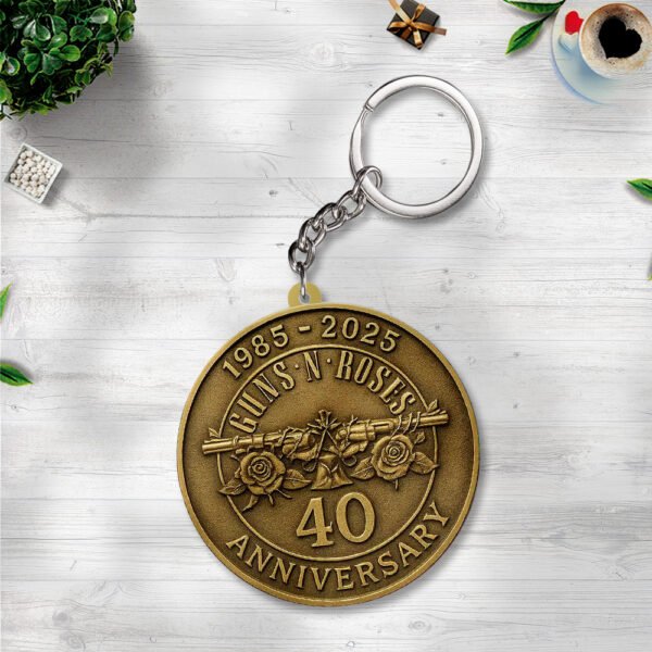 Guns N' Roses Custom Shape 2-sided Keychain - TANTN 13419