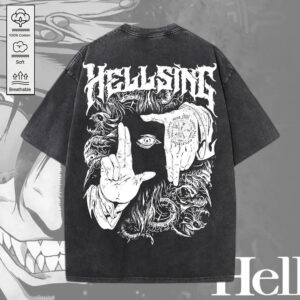 Hellsing 2D Acid Washed Cotton Shirt - MEDIA 008