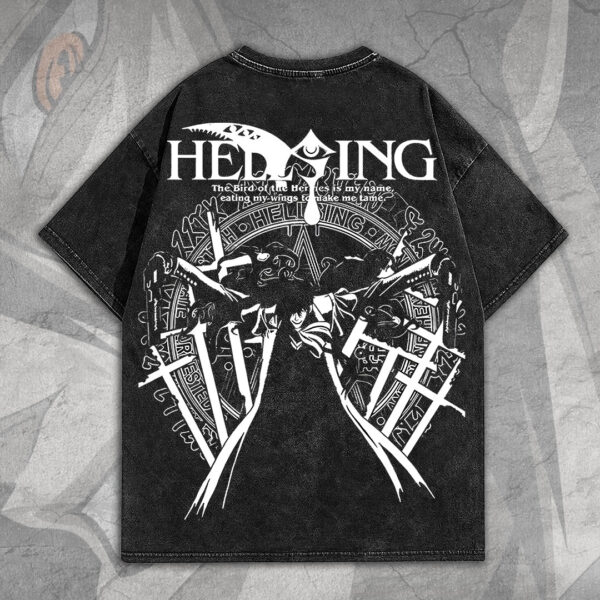 Hellsing 2D Acid Washed Cotton Shirt - MEDIA 006